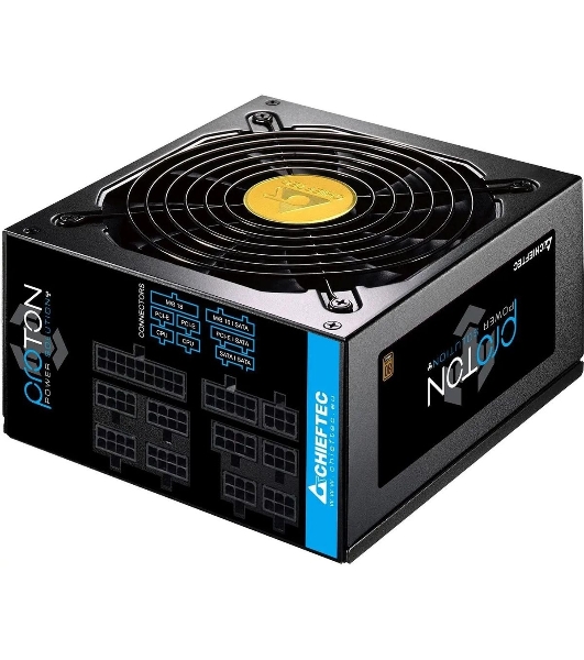 Блок питания Chieftec Proton BDF-850C, 850Вт, 80 PLUS Bronze, 140мм, модульный, черный