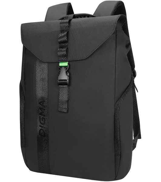 Рюкзак для ноутбука 15.6' Digma Lifestyle L1 черный полиэстер (DGbP15L1BK)