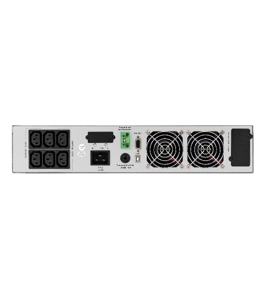 Источник бесперебойного питания On-line ExeGate PowerExpert ULS-2000.LCD.AVR.6C13.USB.RS232.SNMP.BC.2U 2000VA/2000W, On-Line, PF=1, LCD, 6*C13, RS232, USB, SNMP-slot, встроенные батареи 12V 7.2Ah - 6шт, батарейный коннектор, подключение до 4 внешних батарейных блоков 72В, Rackmount 2U/Tower, металлический корпус, черный
