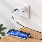 Кабель Hoco X89 Wind iP USB Type-C (m)-Lightning (m) 1м черный коробка, фото4