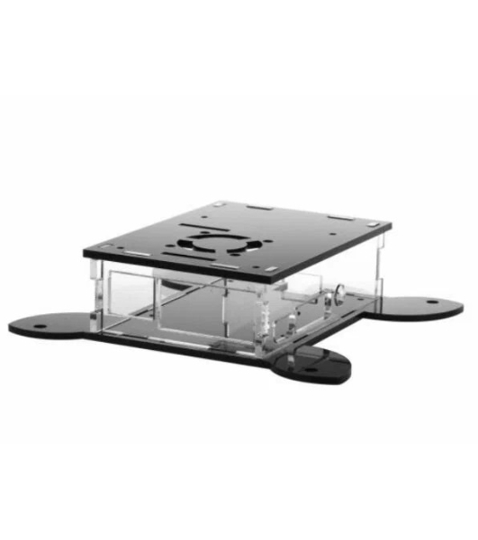 Корпус Qumo, VESA 100x100+вентилятор, Raspberry Pi 4, акрил, черный (RS043)