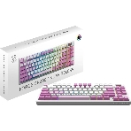 Клавиатура MSI Forge GK600 гибридная, Bluetooth, радиоканал, белый, фото3