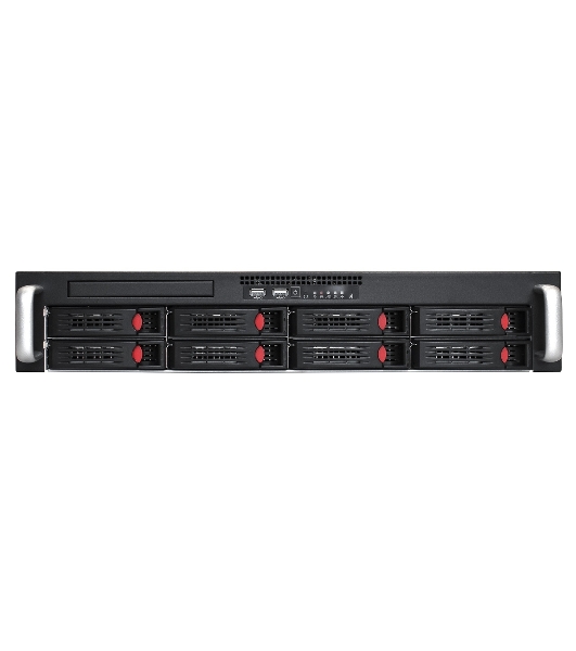 Серверная платформа ExeGate EX292416RUS Pro 2U550-HS08 RM 19', высота 2U, глубина 550, Redundant БП 2x1000W, 8xHotSwap, USB