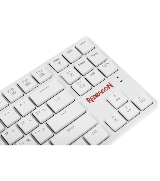 Клавиатура беспроводная Redragon Anubis беспроводная, USB, Bluetooth/Радиоканал, белый