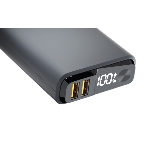 Портативный аккумулятор OLMIO QS-10, 10000mAh, 22.5W QuickCharge3.0/PowerDelivery, LCD, темно-серый, фото2