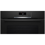 Встраиваемый духовой шкаф с добавлением пара Bosch HQG572EB3 Serie 4, Auto Pilot 15, объем 71 л , 9 режимов нагрева, 3D Hotair, Soft move door,телескопические направляющие 1уровень,гидролиз и пиролиз, сенсорное управление, черный+профиль из нержавеющей стали, фото6