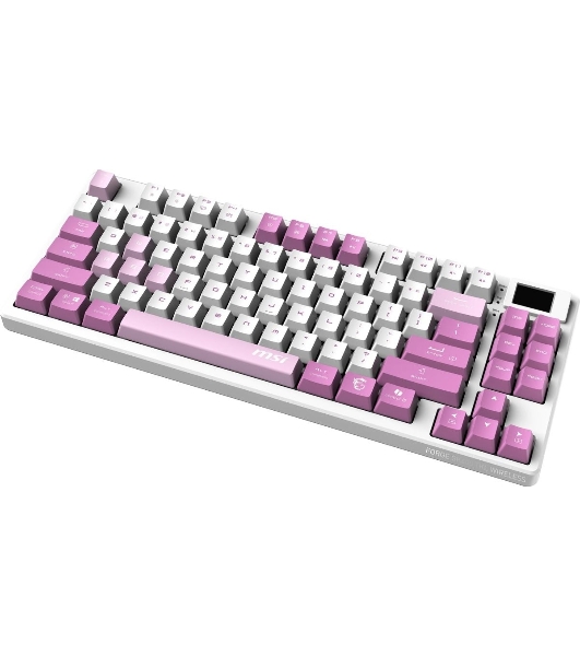 Клавиатура MSI Forge GK600 гибридная, Bluetooth, радиоканал, белый