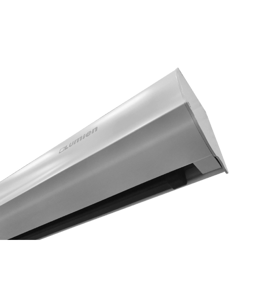 Экран с электроприводом Lumien Master Business Control 297х455 см, (раб.область 267х426 см) (198') Matte White, черная кайма по периметру, верх.кайма 10 см, цвет корпуса белый 16:10. В комплекте триггер., RS232, IR, RF управл.