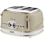 Тостер Ariete Vintage 156 бежевый, 1600 Вт, 4 слота, фото 1