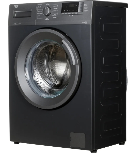 Стиральная машина Beko WSRE6512ZAA черный, загрузка фронтальная 6 кг, 1000 об/мин., класс: А