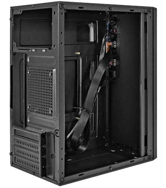 Компьютерный корпус Minitower ExeGate BAA-308U2-UNS450 (mATX, БП UNS450 с вент. 12см, 1хUSB/2хUSB 3.0, HD Audio, черный)