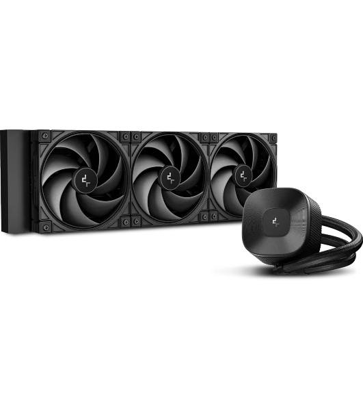 Система жидкостного охлаждения Deepcool LE360 V2 Zero Dark Soc-AM5/AM4/1200/1700/1851 черный 4-pin 19-31.6dB Al 250W 1632gr Ret (R-LE360ZERO-BKLNMD-G-1)