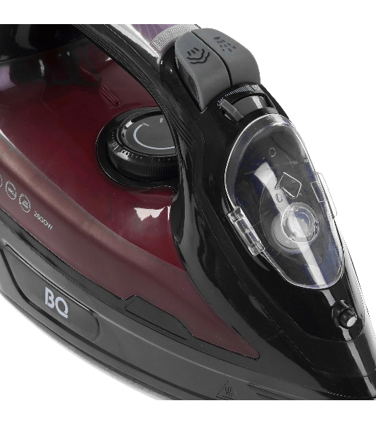 Утюг BQ SI1003 черный/винный/красный, 2600 Вт, 35 г/мин, 160 г/мин, 360 мл