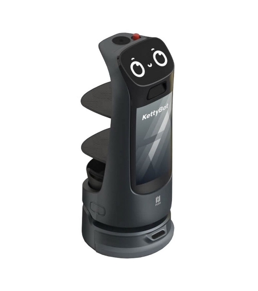 Сервисный робот-доставщик PuduRobotics модели KettyBot Pro (цвет: черный) в компл. с зарядной станц.