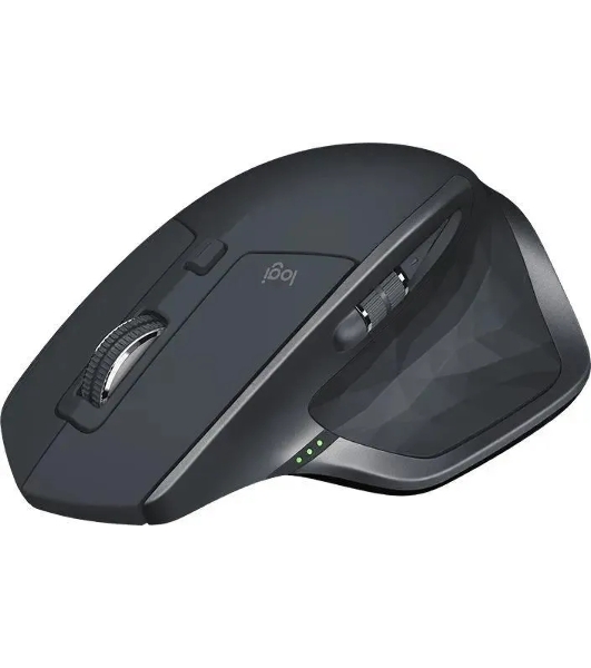 Мышь беспроводная Logitech MX Master 2S графитовый, 4000 dpi, радиоканал, Bluetooth, USB, кнопки - 7