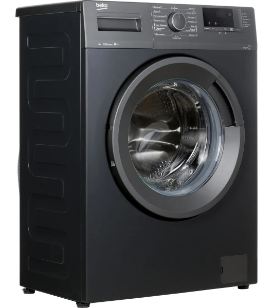 Стиральная машина Beko WSRE6512ZAA черный, загрузка фронтальная 6 кг, 1000 об/мин., класс: А