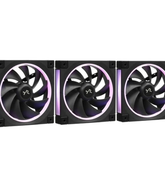 Комплект вентиляторов для корпуса DEEPCOOL FL12-3 IN 1 черный, 120 мм, 2150 об/мин, 32 дБ, 4 pin