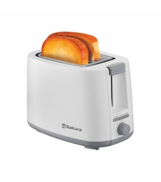 Тостер Sakura SA-7612W Elegant белый, 750 Вт, 2 слота