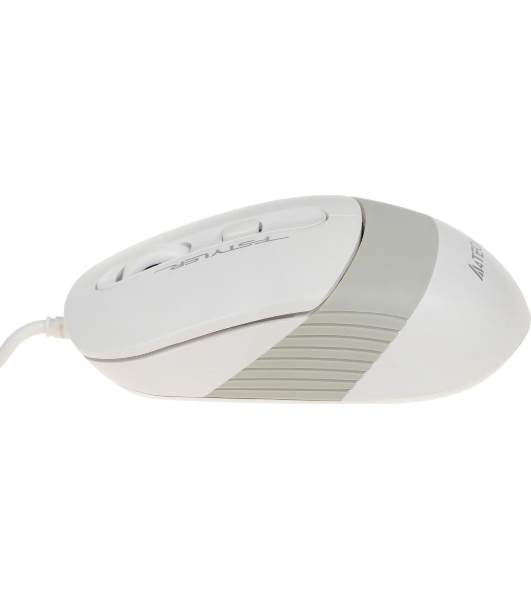Мышь проводная A4Tech Fstyler FM10 белый/серый, 1600 dpi, USB, кнопки - 4