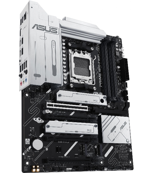 Материнская плата ASUS PRIME X870-P WIFI, AM5, AMD X870, 4xDDR5, 2xSATA, 4xM.2, 1xPCI-E 5.0 x16, 2xPCI-E 4.0 x1, 1xHDMI, 2xUSB-C, 1x 2.5Gb LAN, 4xUSB-A 3.2 Gen 1, 1xUSB-A 3.2 Gen 2, 4xUSB-A 2.0, 3x3.5 мм, 7.1, 1xWi-Fi 7, ATX