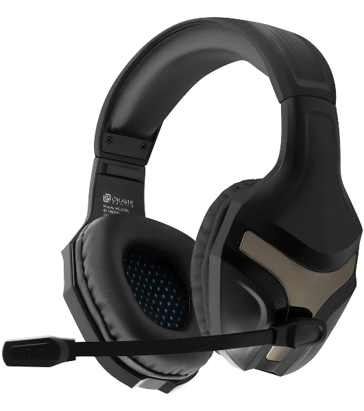 Гарнитура Oklick HS-L370G чёрный, проводная, 3.5 мм
