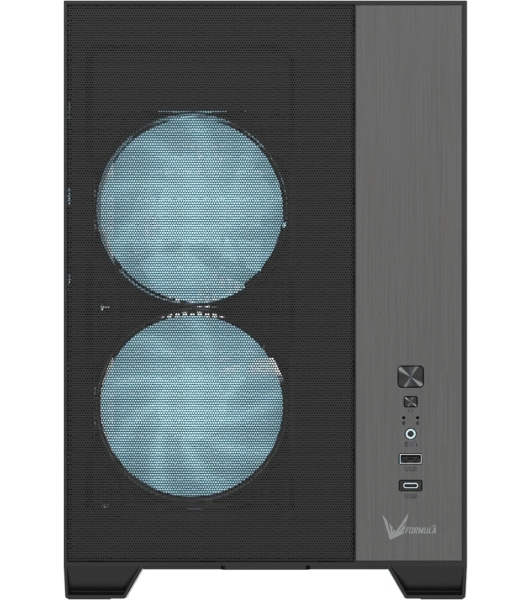 Корпус Formula Air Mesh G6 Plus AR Black, Mini-Tower, чёрный, 3 x 120 мм