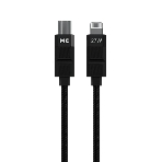 Дата-кабель MORE CHOICE (4620202555021) K87ia USB 3.0A PD 27W для Lightning ng 8-pin Type-C - 1м, черный, фото 1