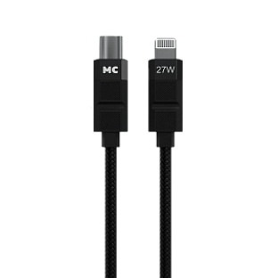 Дата-кабель MORE CHOICE (4620202555021) K87ia USB 3.0A PD 27W для Lightning ng 8-pin Type-C - 1м, черный
