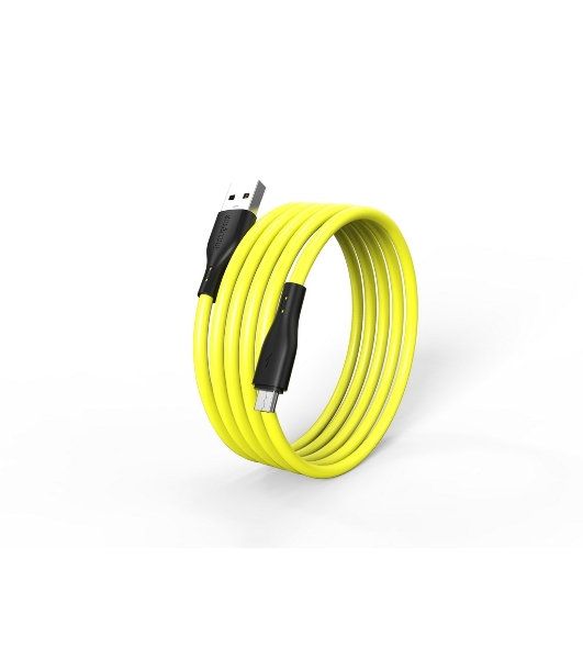Кабель Smartbuy (iK-12-S21by) S21 MicroUSB желтый, 2.4 А, сил., 1 м