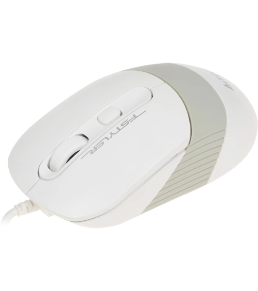 Мышь проводная A4Tech Fstyler FM10 белый/серый, 1600 dpi, USB, кнопки - 4