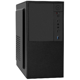 Компьютерный корпус Minitower ExeGate BAA-308U2-UNS500 (mATX, БП UNS500 с вент. 12см, 1хUSB/2хUSB 3.0, HD Audio, черный)