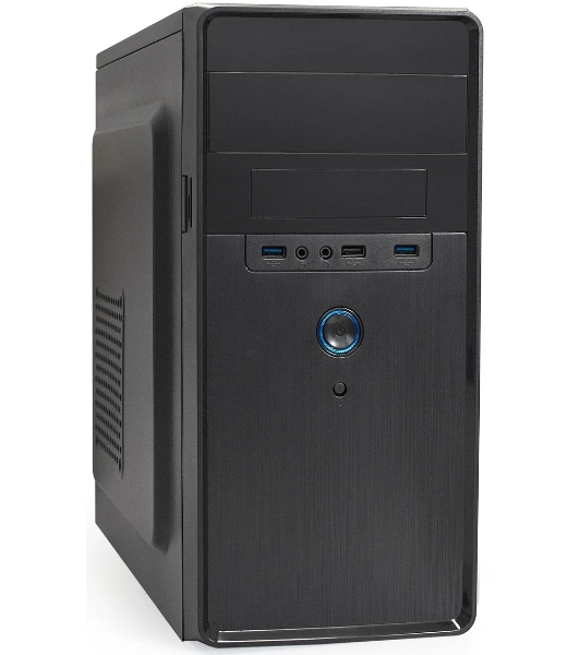 Компьютерный корпус Minitower ExeGate BA-309U2-UNS500 (mATX, БП UNS500 с вент. 12см, 1хUSB+2хUSB 3.0, HD аудио, черный)