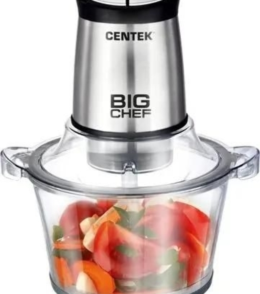 Измельчитель Centek CT-1394, стационарный, серебристый