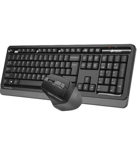 Комплект клавиатура+мышь A4Tech FStyler FG1035 беспроводной, USB, 2000 DPI, чёрный/серый