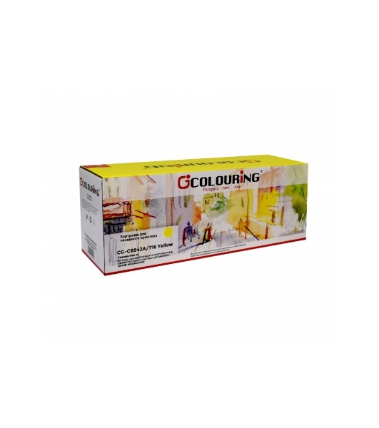 Картридж лазерный Colouring CG-CB542A/716 желтый (1400 стр.) для принтеров HP Color LaserJet CP1210/CP1215/CP1510/CP1518/CM1300/1312/Canon Color Shot LBP 5050/5970/5975/MF-8030/8040/8050