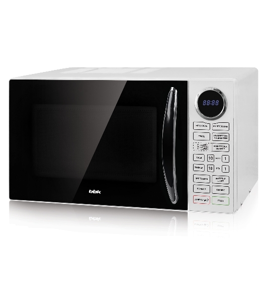 Микроволновая печь BBK 23MWG-930S/BW белый/черный, 23 л, 900 Вт, переключатели - сенсор