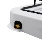 Плита настольная газовая Centek CT-1520 белый, 1.7 кВт, газ, конфорки - 1, эмаль, поворотные переключатели, фото8