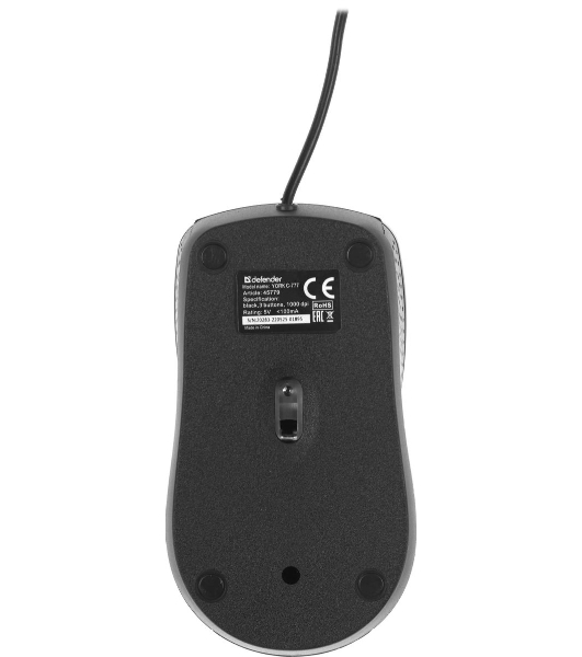 Комплект клавиатура+мышь Defender York C-777 проводной, USB, 1000 DPI, чёрный