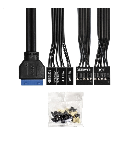 Корпус ExeGate BAA-503U2-UNS400, Mini-Tower, чёрный, 1 x 80/90 мм, БП 400 Вт