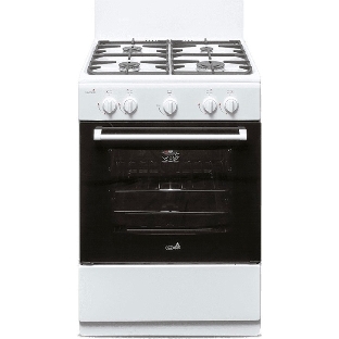 Плита газовая Cezaris ПГ 3200-00 белый, конфорок 4 шт, духовка 59 л, 60 см x 85 см x 60 см