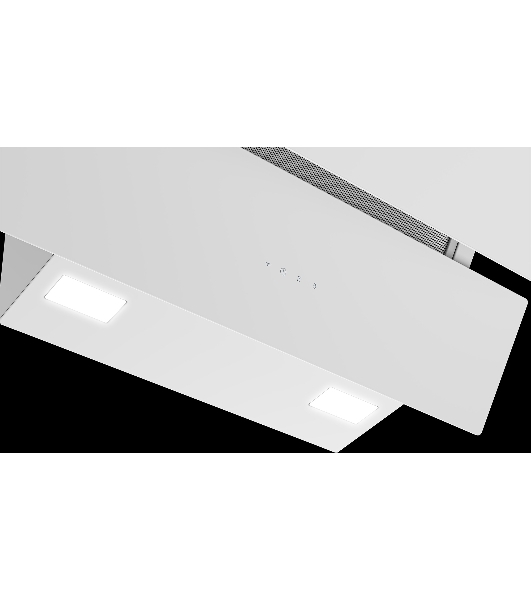 Вытяжка наклонная Beko BHCA69642WH серый, 60 см, 600 куб. м/ч, 69 дБ