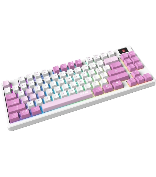 Клавиатура MSI Forge GK600 гибридная, Bluetooth, радиоканал, белый