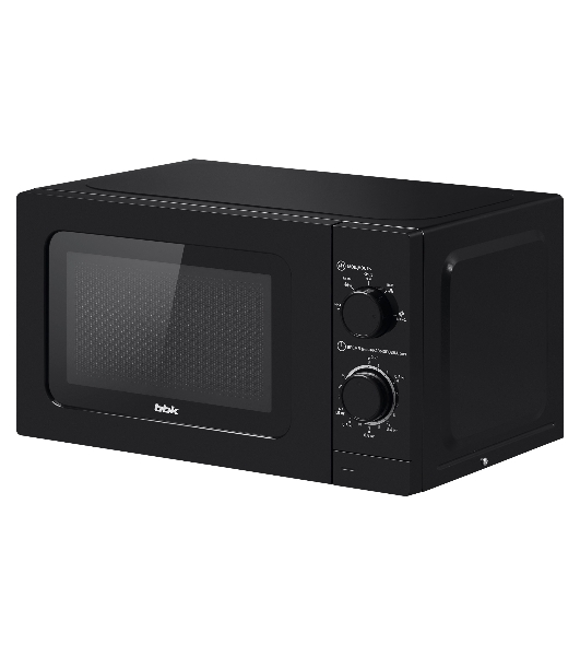 Микроволновая печь BBK 20MWS-717M/B черный, 20 л, 700 Вт, переключатели - поворотный механизм