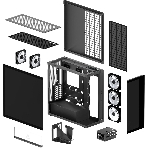 Компьютерный корпус Arctic Cooling ARCTIC Xtender VG (Mirror Black) арт. ACPCC00019A, фото3