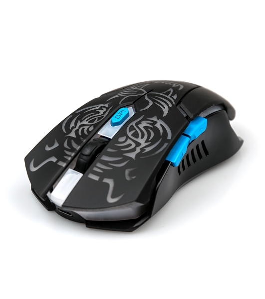 Мышь беспроводная Dialog Gan-Kata MRGK-12UR черный, 1600 dpi, радиоканал, USB, кнопки - 6
