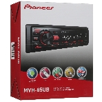 Автомагнитола Pioneer MVH-85UB, 1 DIN, USB Type-A, AUX, съёмная панель, фото3