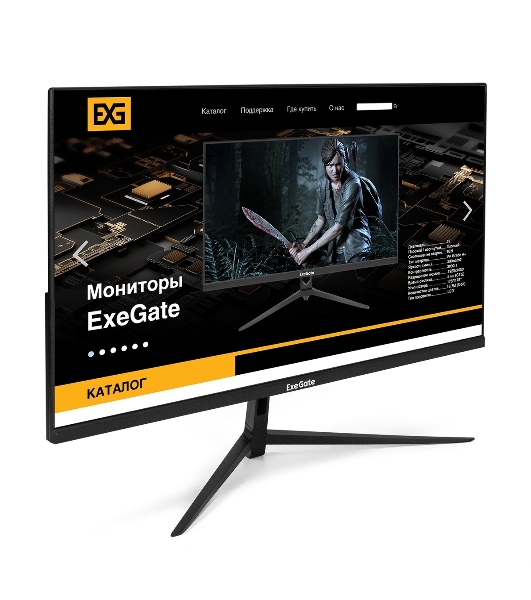 Монитор 27' ExeGate SmartView EZ2700A IPS 1920x1080, 75 Гц, 5 мс, 16:9, 250 кд/м2, 1xHDMI, 1xVGA, 1x3.5 мм, черный