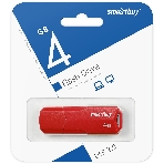 Флешка USB Smartbuy CLUE Red (SB4 GbCLU-R), 4Gb, USB 2.0, R/W 15/5, красный, фото3