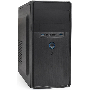 Компьютерный корпус Minitower ExeGate BA-309U2-UNS450 (mATX, БП UNS450 с вент. 12см, 1хUSB+2хUSB 3.0, HD аудио, черный)