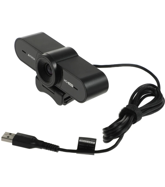 Веб-камера A4Tech PK-980HA 1920x1080, 30 кадр/с, USB Type-A, микрофон (2 шт, шумоподавление), автоматическая фокусировка, автоосвещение, универсальное крепление